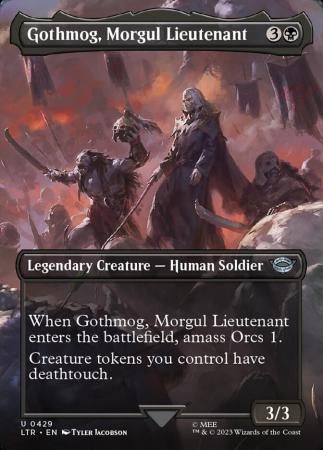 Gollum, Obsessed Stalker Extended Art MTG Lord Of The Rings R 0109