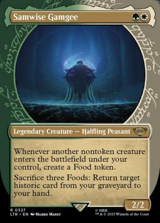 Gollum, Patient Plotter SHOWCASE, The Lord of the Rings, MTG LTR NM/M