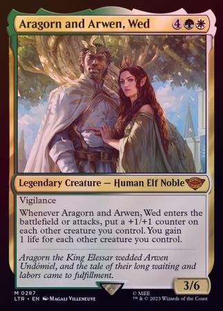 Aragorn and Arwen Wed 0287 Foil Aragorn and Arwen Wed 0287 Foil
