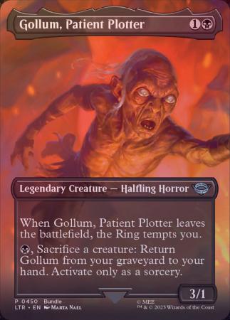 Gollum, Obsessed Stalker (Extended Art) (R) (Foil) - Commander