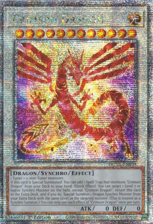 Crimson Dragon - DUNE-EN038 - Quarter Century Secret Rare - 1st