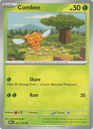 Combee 008 197 Common Obsidian Flames Singles Combee 008 197 Common Obsidian Flames Singles