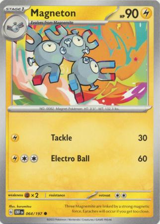 Magneton 064 197 Common Obsidian Flames Singles Magneton 064 197 Common Obsidian Flames Singles