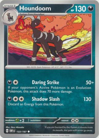 Houndoom 133 197 Uncommon Obsidian Flames Singles Houndoom 133 197 Uncommon Obsidian Flames Singles