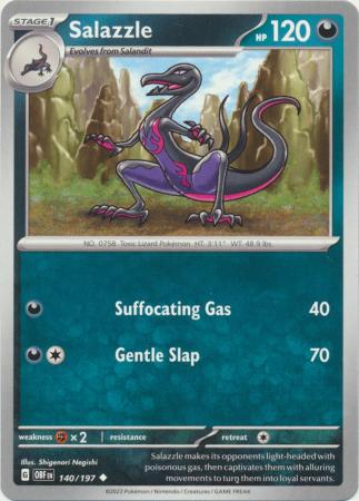 Salazzle 140 197 Uncommon Obsidian Flames Singles Salazzle 140 197 Uncommon Obsidian Flames Singles