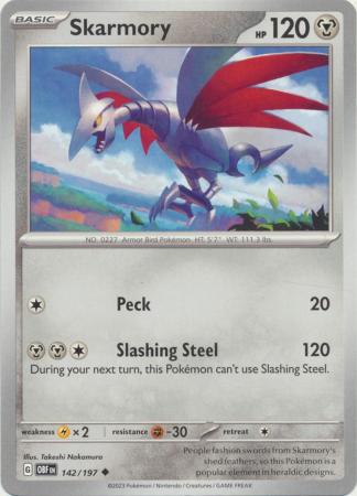 Skarmory 142 197 Uncommon Obsidian Flames Singles Skarmory 142 197 Uncommon Obsidian Flames Singles