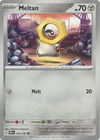 Meltan 152 197 Common Obsidian Flames Singles Meltan 152 197 Common Obsidian Flames Singles