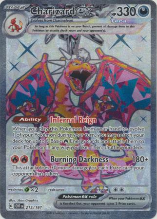 Carta Pokémon - Charizard ex 215/197 - Obsidiana em Chamas - Copag