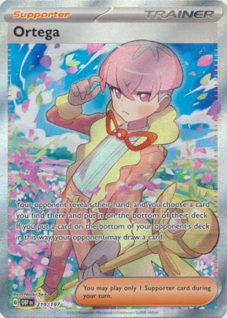 Pokemon TCG Poppy 220/197 SV3 Obsidian Flames Full Art Trainer NM