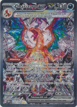 Charizard ex 215/197 in Portuguese Obsidian Flames Pokémon TCG