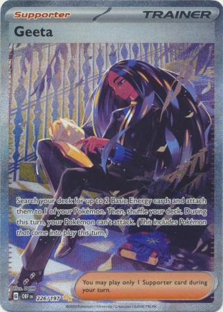 Geeta 226 197 Special Illustration Rare Obsidian Flames Singles Geeta 226 197 Special Illustration Rare Obsidian Flames Singles