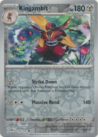 Kingambit 150/197 - Obsidian Flames - Pokemon Evolution 3 Card Lot