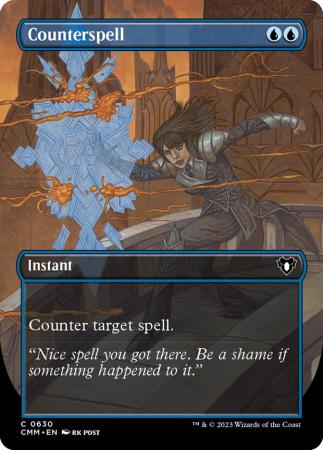 Counterspell 0630 Borderless Commander Masters Collector Booster Singles Counterspell 0630 Borderless Commander Masters Collector Booster Singles