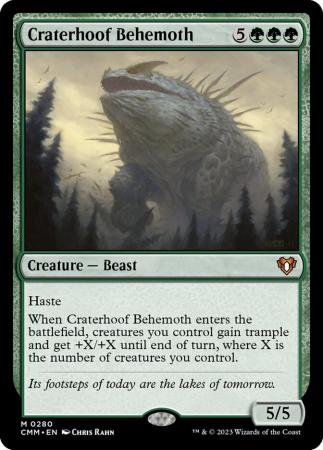 Craterhoof Behemoth 0280 - Commander Masters - Magic | TrollAndToad