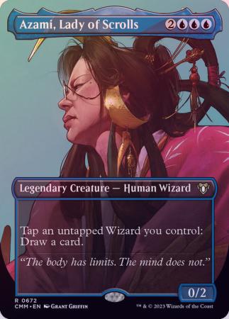 Azami, Lady of Scrolls 0672 Borderless - Magic | TrollAndToad