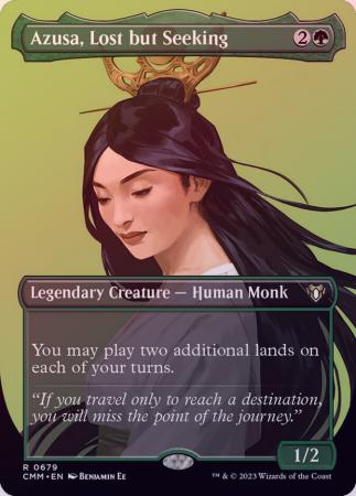 Azusa, Lost but Seeking 0679 Borderless - Magic | TrollAndToad