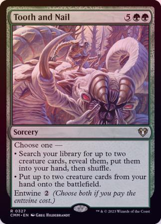 Tooth and Nail 0327 - Foil Near Mint MTG Commander Masters