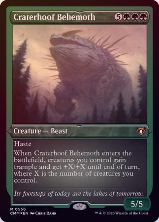 Craterhoof Behemoth 0556 Etched Foil - Magic | TrollAndToad