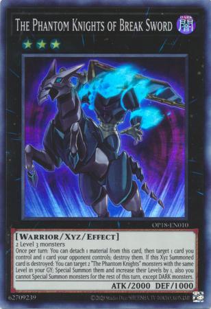 The Phantom Knights of Break Sword OP18 EN010 Super Rare OTS Tournament Pack 18 OP18 The Phantom Knights of Break Sword OP18 EN010 Super Rare OTS Tournament Pack 18 OP18