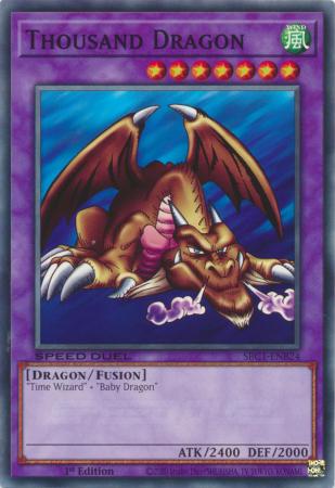 Thousand Dragon SBC1 ENB24 Common 1st Edition Speed Duel Streets of Battle City Singles Thousand Dragon SBC1 ENB24 Common 1st Edition Speed Duel Streets of Battle City Singles