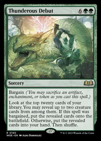 Thunderous Debut 0190 Wilds of Eldraine Singles Thunderous Debut 0190 Wilds of Eldraine Singles