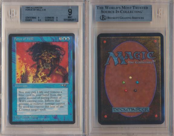 Force of Will - BGS 9 MINT - Alliances 2917