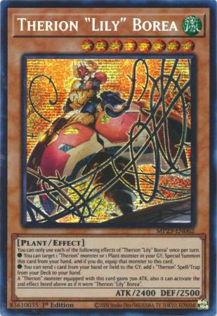 Therion Lily Borea MP23 EN062 Prismatic Secret Rare 1st Edition 