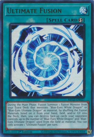 Ultimate Fusion MP23 EN027 Ultra Rare 1st Edition Mega Tin 2023 Dueling Heroes Singles Ultimate Fusion MP23 EN027 Ultra Rare 1st Edition Mega Tin 2023 Dueling Heroes Singles