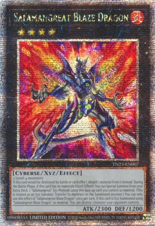 Salamangreat Blaze Dragon TN23 EN007 Quarter Century Rare 1st Edition Salamangreat Blaze Dragon TN23 EN007 Quarter Century Rare 1st Edition