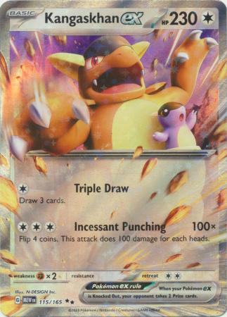 Kangaskhan ex 115/165 Rare Holo Pokemon 151 NM/M MINT