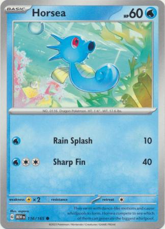 Horsea 116 165 Common Scarlet Violet 151 Singles Horsea 116 165 Common Scarlet Violet 151 Singles