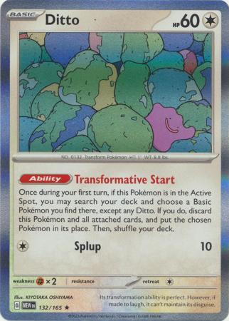 TCG Pokemon Card 151 - #132 Ditto