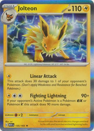 Eevee and Jolteon from Pokemon Card 151! 