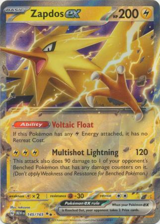  Pokemon TCG Scarlet & Violet 3.5 Pokemon 151 Zapdos Ex Box :  Toys & Games