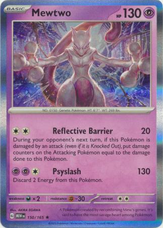 Mewtwo 150 - SV Scarlet and Violet 151 Reverse Holofoil - Game Nerdz