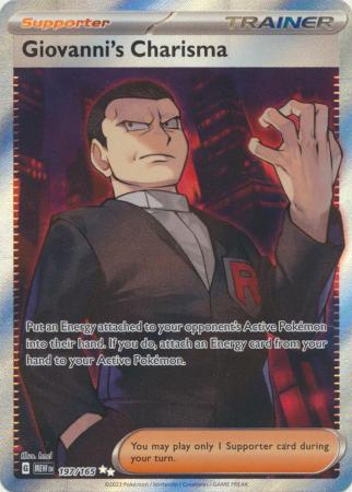 Giovanni's Charisma - Scarlet & Violet 151 - Pokemon