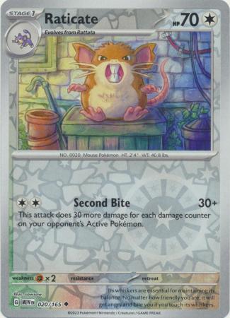 Raticate - Scarlet & Violet 151 Reverse Holo - Pokemon | TrollAndToad