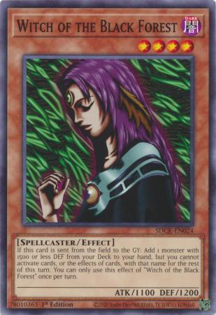 Witch of the Black Forest SDCK EN024 Common 1st Edition Witch of the Black Forest SDCK EN024 Common 1st Edition