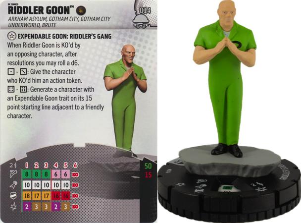 Riddler Goon 014 Common Notorious DC Heroclix Riddler Goon 014 Common Notorious DC Heroclix