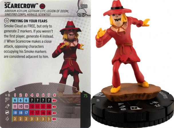Scarecrow 018 Common Notorious DC Heroclix Scarecrow 018 Common Notorious DC Heroclix