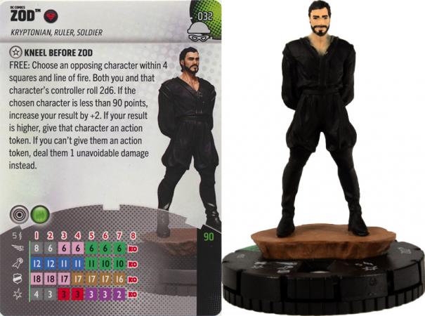 Zod 032 Uncommon Notorious DC Heroclix Zod 032 Uncommon Notorious DC Heroclix
