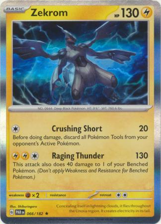 Pokemon TCG - Paradox Rift - Holo - Zekrom - 066/182 - Rare