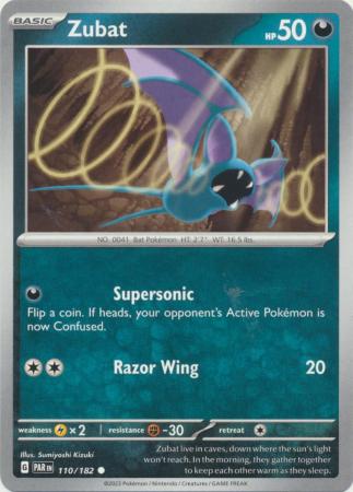 Zubat 110 182 Common Scarlet Violet Paradox Rift Singles Zubat 110 182 Common Scarlet Violet Paradox Rift Singles