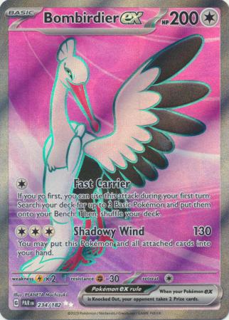 Bombirdier ex 234 182 Full Art Secret Rare Scarlet Violet Paradox Rift Singles Bombirdier ex 234 182 Full Art Secret Rare Scarlet Violet Paradox Rift Singles