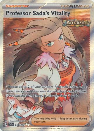 Professor Sada s Vitality 239 182 Full Art Secret Rare Scarlet Violet Paradox Rift Singles Professor Sada s Vitality 239 182 Full Art Secret Rare Scarlet Violet Paradox Rift Singles