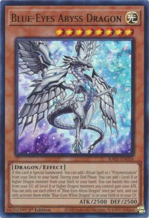 Blue Eyes Abyss Dragon RA01 EN016 Ultra Rare Blue Eyes Abyss Dragon RA01 EN016 Ultra Rare
