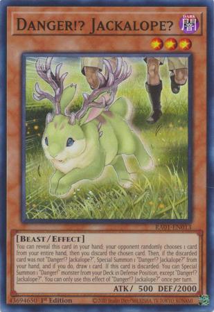 Danger Jackalope RA01 EN013 Super Rare Danger Jackalope RA01 EN013 Super Rare