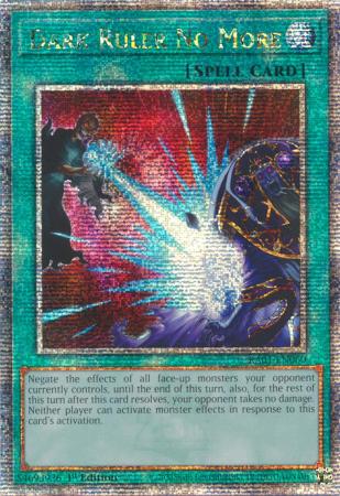 Dark Ruler No More RA01 EN060 Quarter Century Secret Rare Dark Ruler No More RA01 EN060 Quarter Century Secret Rare