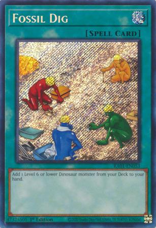 Fossil Dig RA01 EN053 Secret Rare Fossil Dig RA01 EN053 Secret Rare