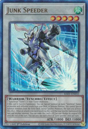 Junk Speeder RA01 EN032 Prismatic Ultimate Rare Junk Speeder RA01 EN032 Prismatic Ultimate Rare